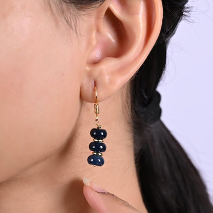 Gempires Beaded Gemstone Dangle Earrings for Women, Boho Gold Birthstone