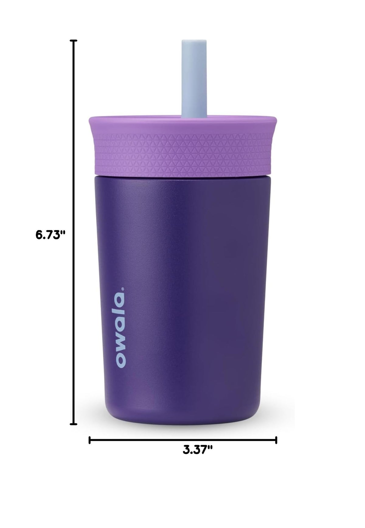 Owala Tumbler Kids Plastic Water Bottle 15 oz Home Base