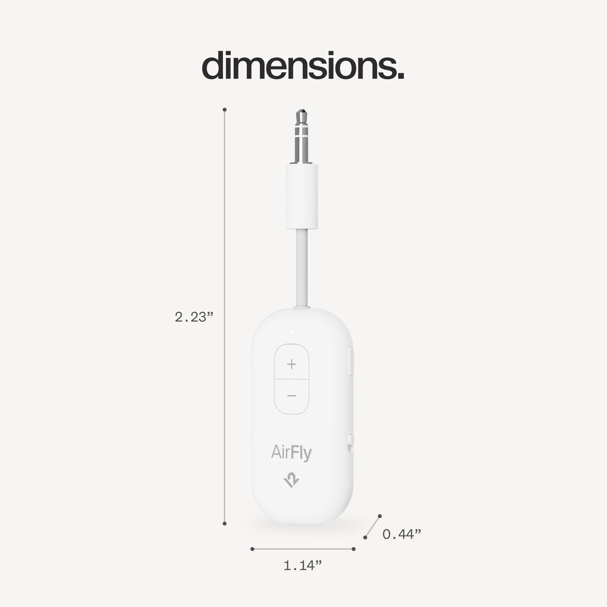 Twelve South AirFly SE, Bluetooth Wireless Audio Transmitter Adapter, White