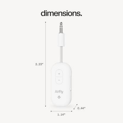Twelve South AirFly SE, Bluetooth Wireless Audio Transmitter Adapter, White