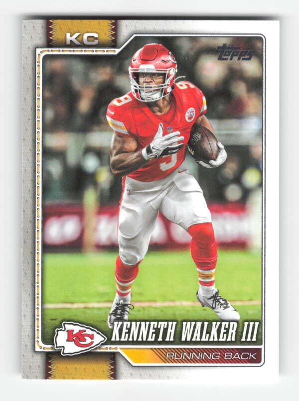 2026 TOPPS #180 KENNETH WALKER III KANSAS CITY CHIEFS NFL