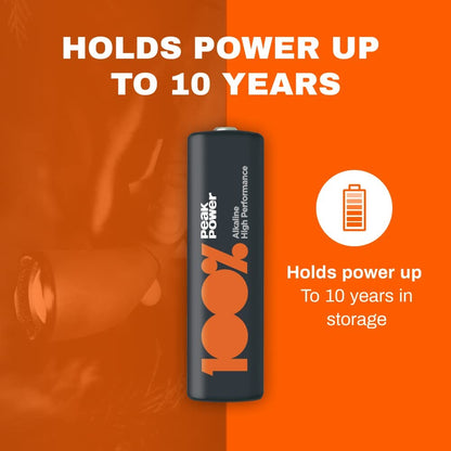 100PP AAA Batteries 40 Pack | Alkaline 1.5V Long-Lasting Power
