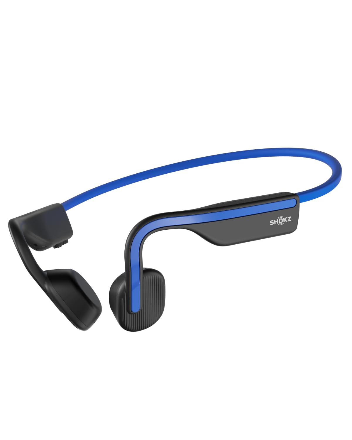 SHOKZ OpenMove - Open-Ear Bluetooth Sport Headphones - Bone Conduction Wireless Earphones - Sweatproof for Running and Workouts, with Sticker Pack (Grey)