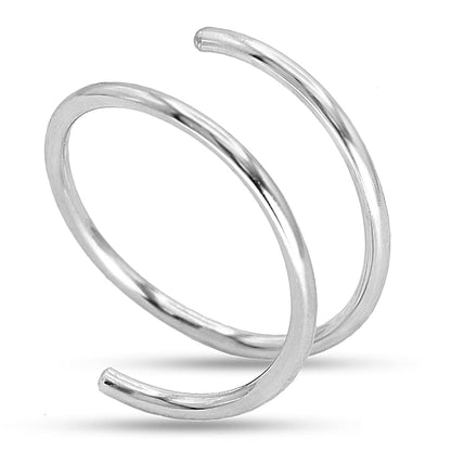 Double Hoop Nose Ring, 14K Gold Filled/Sterling Silver,20G/22G,6mm/7mm/8mm