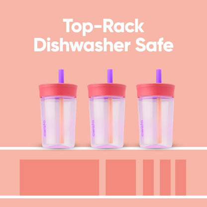Owala Tumbler Kids Plastic Water Bottle 15 oz Home Base