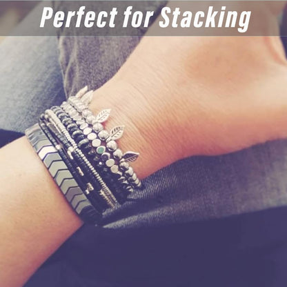 Natural Hematite Arrow Bracelet-Handmade Gifts for Him/Her-Strength/Protection-Unisex Style/Adjustable