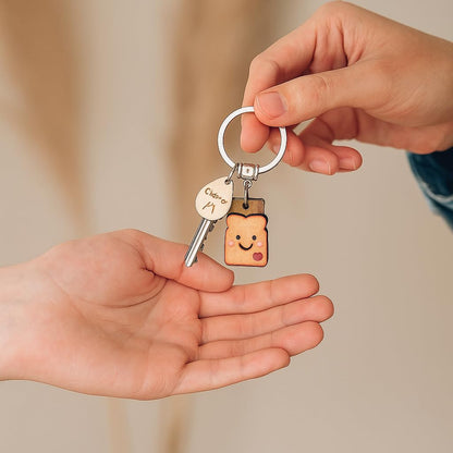 Toast Keychain for Girls New Beginnings Congratulations Gifts