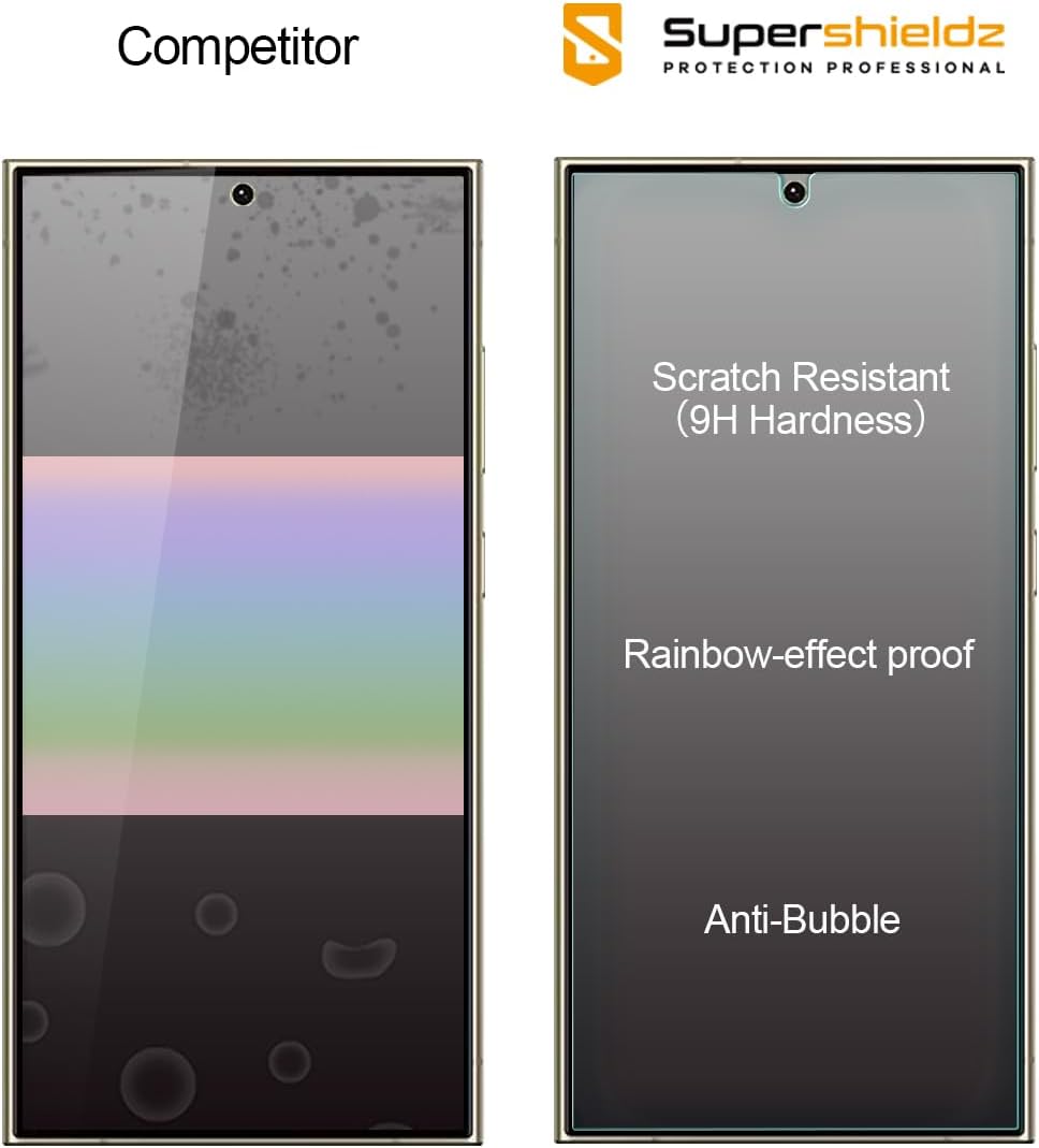 Supershieldz (3 Pack) Designed for Samsung Galaxy S26 FE / S25 FE Tempered Glass Screen Protector, Anti Scratch, Bubble Free
