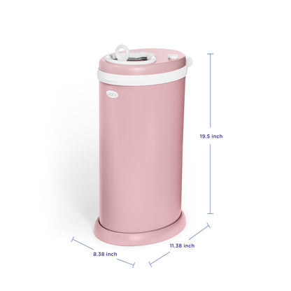 Ubbi Stainless Steel Diaper Pail, No Special Bags, Odor-Locking, White