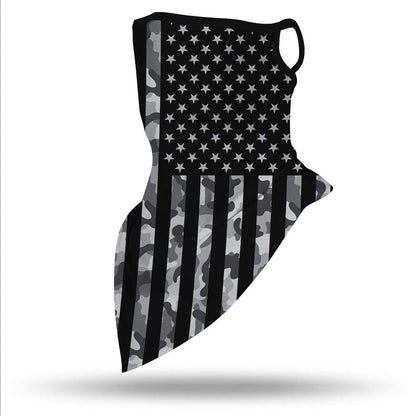 YAYOUREL Neck Gaiter Face Mask Bandanas for Men Women UV Face Scarf Cover Ear Loop Hole Facemask for Fishing Running Cycling