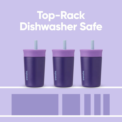 Owala Tumbler Kids Plastic Water Bottle 15 oz Home Base