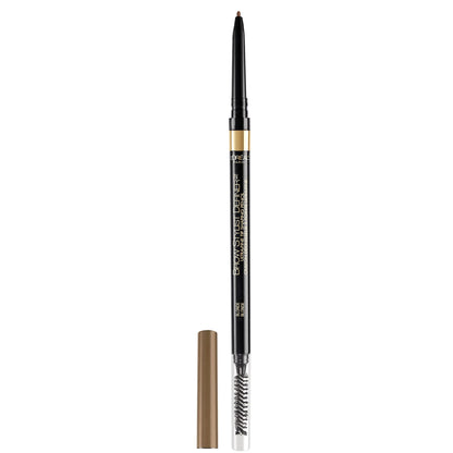 L'Oreal Paris Makeup Brow Stylist Definer Waterproof Eyebrow Pencil, Ultra-Fine Mechanical Pencil, Draws Tiny Brow Hairs and Fills in Sparse Areas and Gaps, Dark Brunette, 0.11 Ounce (Pack of 2)
