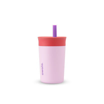 Owala Tumbler Kids Plastic Water Bottle 15 oz Home Base