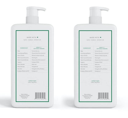 Native Body Wash 3 Pack - Natural Body Wash Women & Men - SLS & Paraben Free - Cucumber & Mint, Coconut & Vanilla, Lavender & Rose