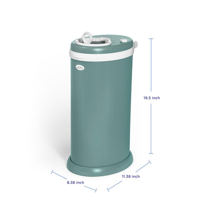 Ubbi Stainless Steel Diaper Pail, No Special Bags, Odor-Locking, White