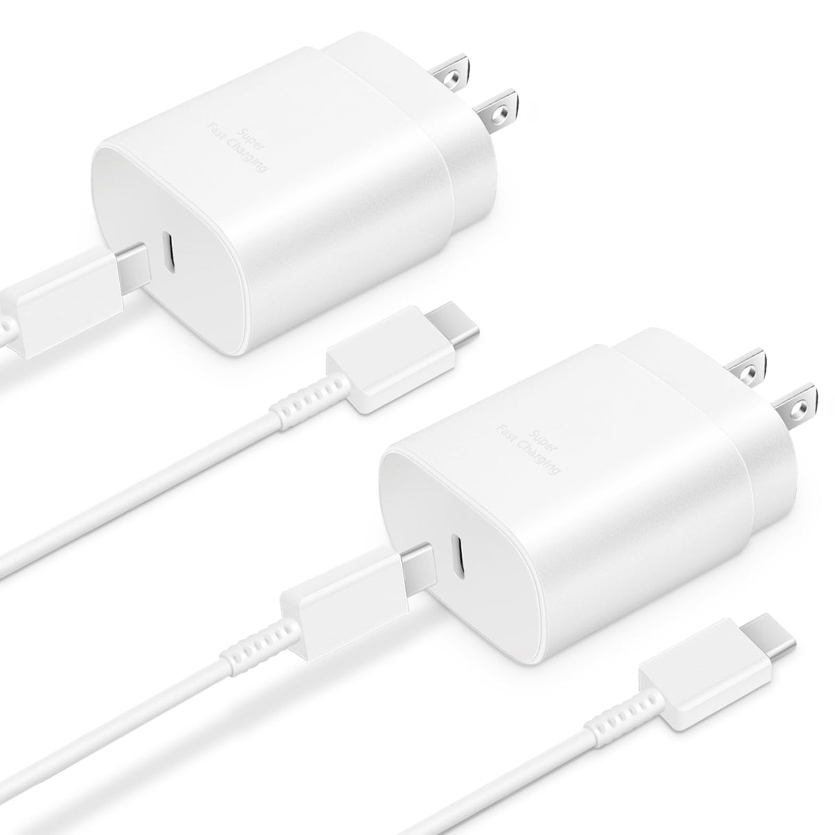 Type C Charger Fast Charging 2-Pack 25W Long 6FT USB C Cable