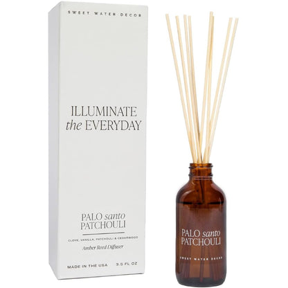 Sweet Water Decor Cashmere and Vanilla Reed Diffuser Set for Home - Milky Coconut, Soft Cashmere, Bourbon Vanilla, Sandalwood Scented Reed Diffusers - Lasts 4+ Months, Made in the USA
