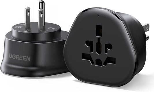 UGREEN US Travel Plug Adapter, Europe to US Type B Power Converter