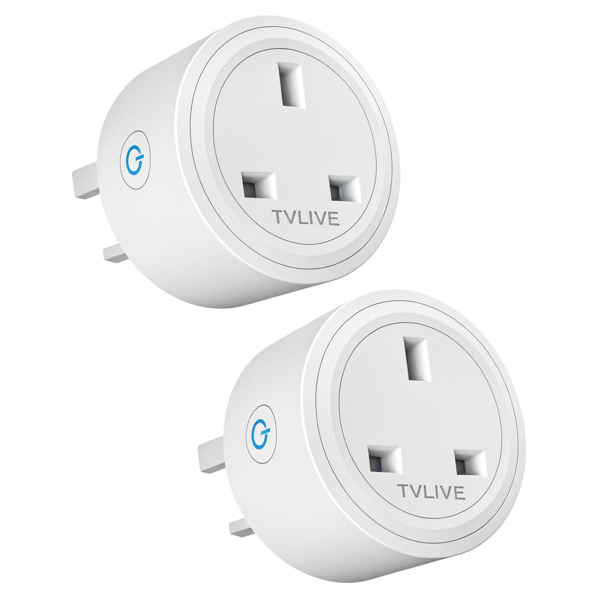 Smart Plug, TVLIVE 4 Pack Smart Plugs Work that with Alexa (Echo/Echo Dot), Google Home Voice Control, Energy Monitoring, Remote Control, Timer & Schedule Function, Device Sharing, Wifi Plug Socket UK