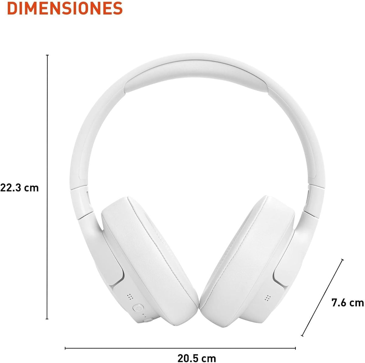 JBL Tune 770NC - Wireless Over-Ear Headphones - White