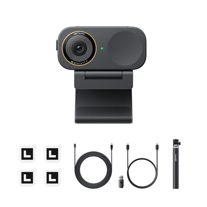 Insta360 Link 2C Pro – 4K Webcam for PC/Mac, 1/1.3” Sensor, Low-Light, Auto Framing, HDR, Directional Noise-Canceling Mics, Supports Stream Deck, Zoom, Teams, Twitch for Streaming or Meetings