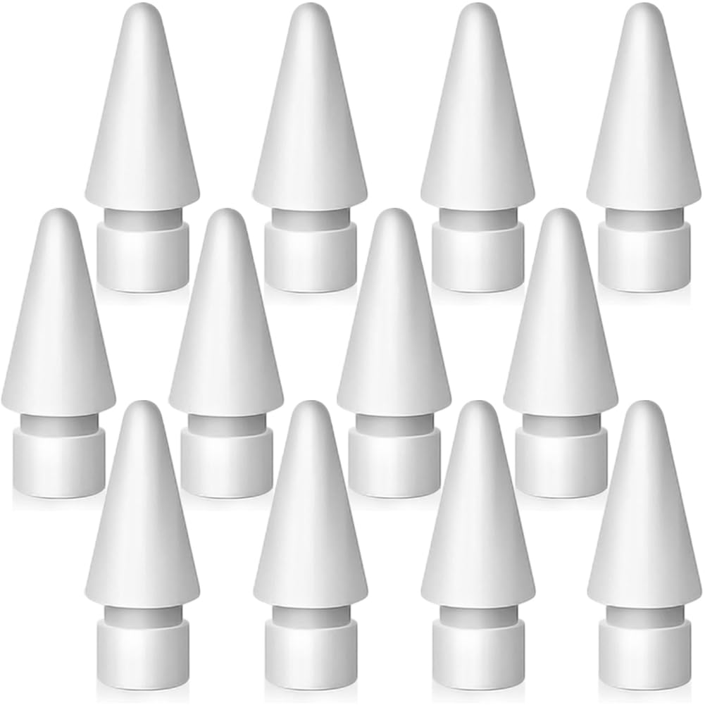 SIXFU Replacement Tips for Apple Pencil 2nd Generation/ 1st Generation Tips, iPencil Nibs Accessories for iPad Pro Pencil 2/1 Gen(4 Pack)