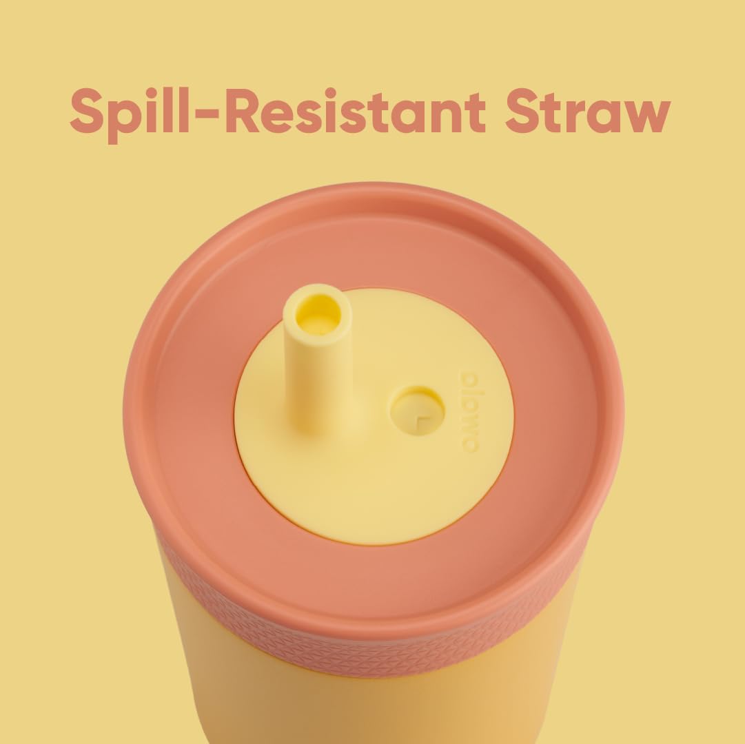 Owala Tumbler Kids Plastic Water Bottle 15 oz Home Base