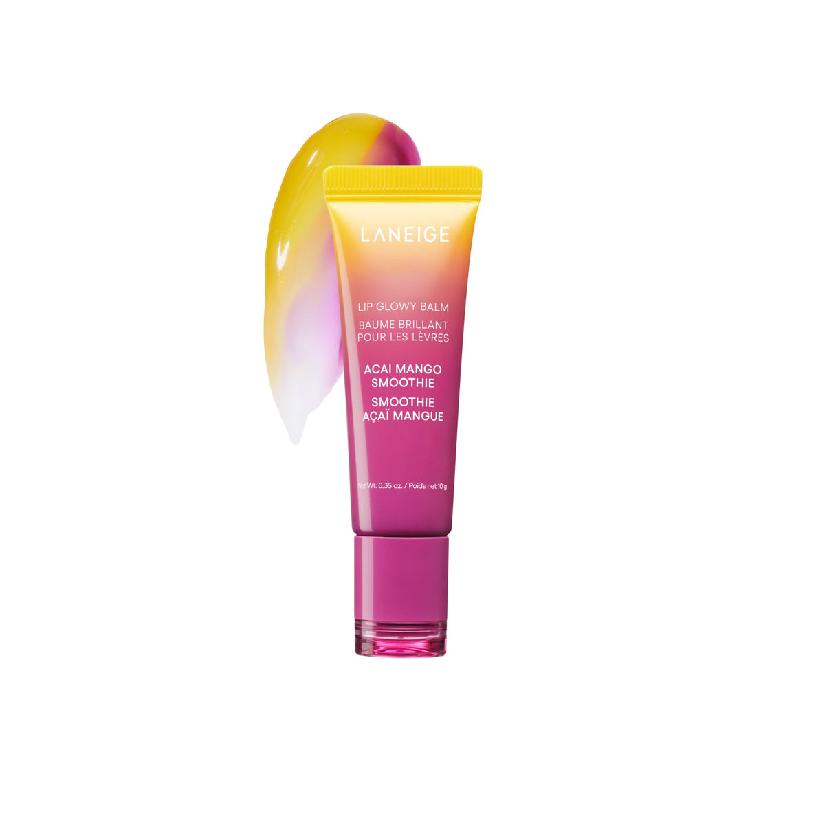 LANEIGE Lip Glowy Balm | Sheer Tinted Lip Treatment Balm Tube