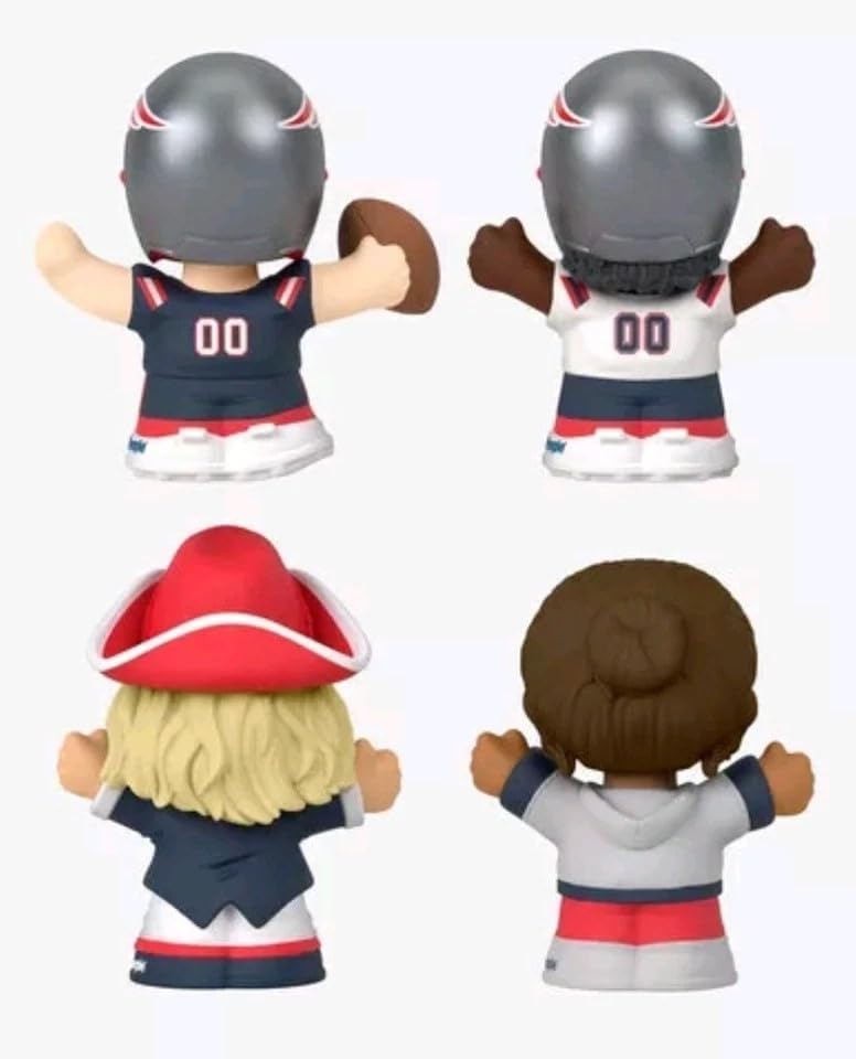 Patriots Little People Collector 4 Pack Figure Set Featuring 2 Players and 2 Super Fans