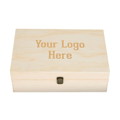 Personalized Wooden Keepsake Box, Custom Engraved Memory Box with Lid