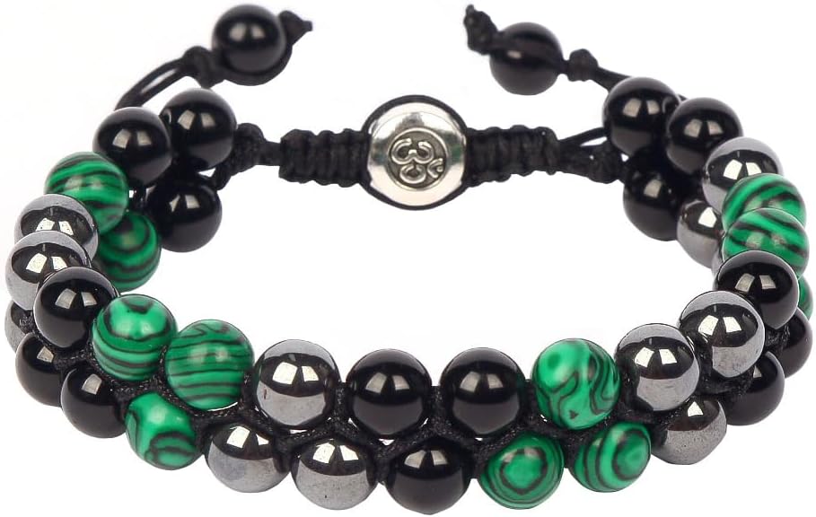 Triple Protection Bracelet - for Protect & Balance - Energy Crystal Handmade Bracelets for Men Women