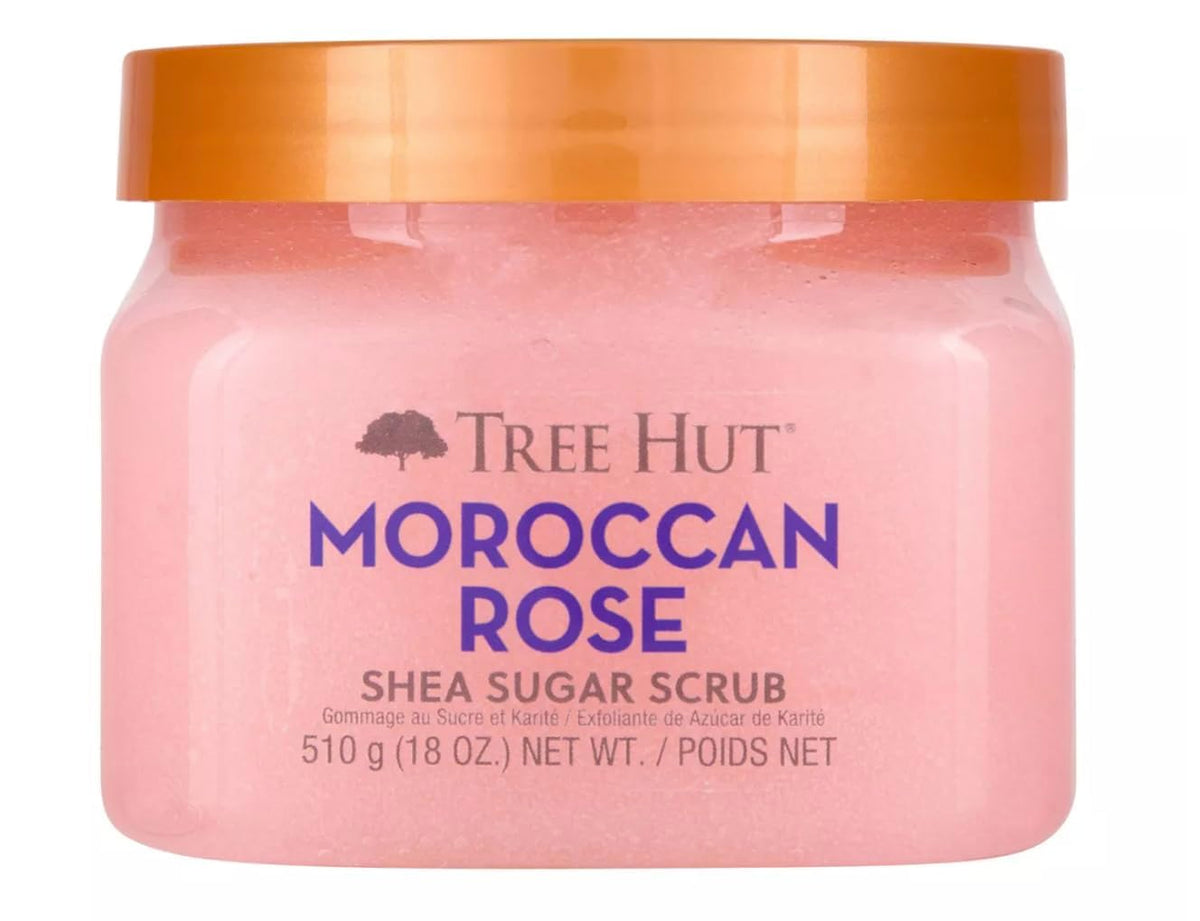 Tree Hut Vanilla Body Scrub, Exfoliating Sugar Scrub, Vegan, 18 Oz