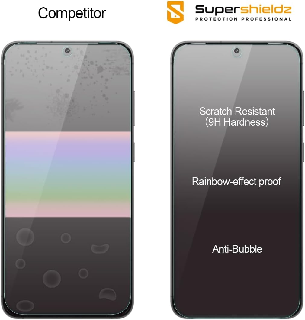 Supershieldz (3 Pack) Designed for Samsung Galaxy S26 FE / S25 FE Tempered Glass Screen Protector, Anti Scratch, Bubble Free