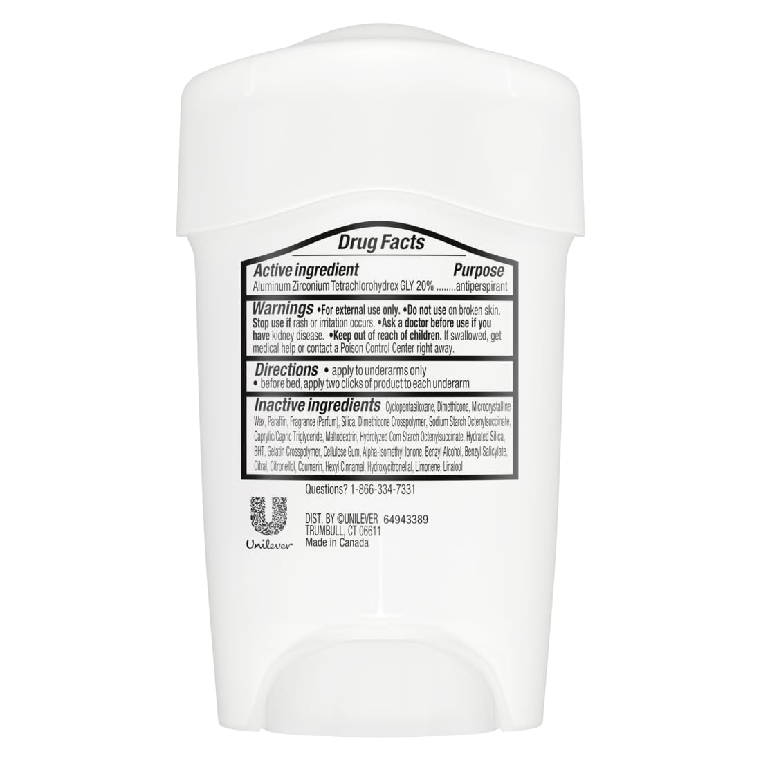 Degree Advanced Protection Antiperspirant Deodorant Vanilla & Jasmine 2.6oz