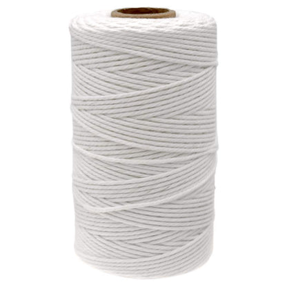 jijAcraft 50M White Cotton String: 2MM Cooking String for DIY Crafts