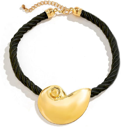 Halloween Gold Conch Necklace Jewelry Accessory for Women