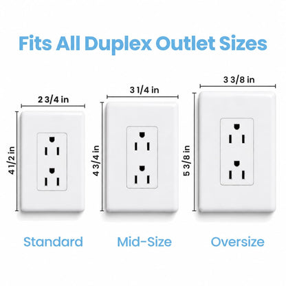 Sleek Socket Original & Patented Ultra-Thin Outlet Concealer with Cord Concealer Kit, Flat Extension Cord with Multi Outlets Power Strip, Ideal for Home Improvement, Hide Bulky and Messy Cords