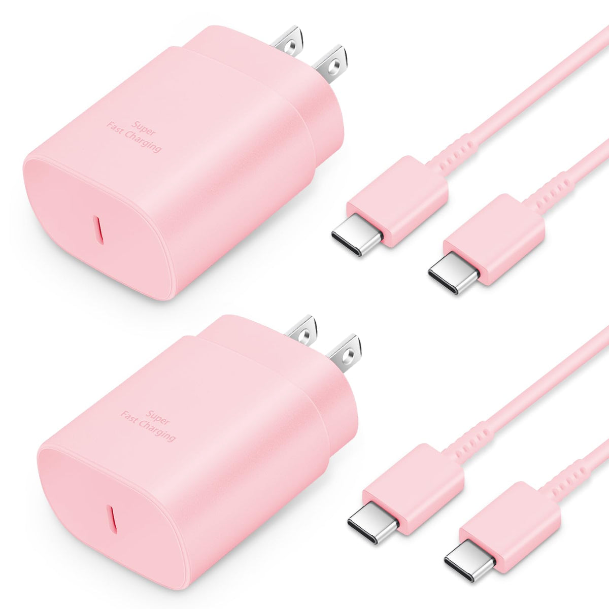 Type C Charger Fast Charging 2-Pack 25W Long 6FT USB C Cable