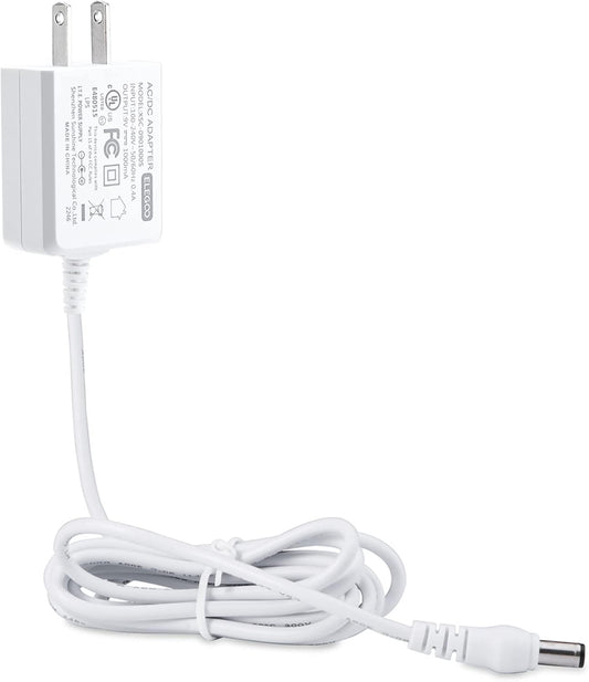 ELEGOO 9V 1A AC/DC Power Adapter, 5.5 x 2.1mm Center-Positive US Plug
