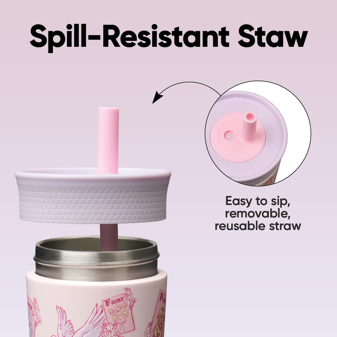 Owala Tumbler Kids Plastic Water Bottle 15 oz Home Base