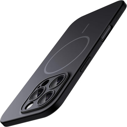 JETech Magnetic Slim Case for iPhone 18 Pro, Dark Cherry