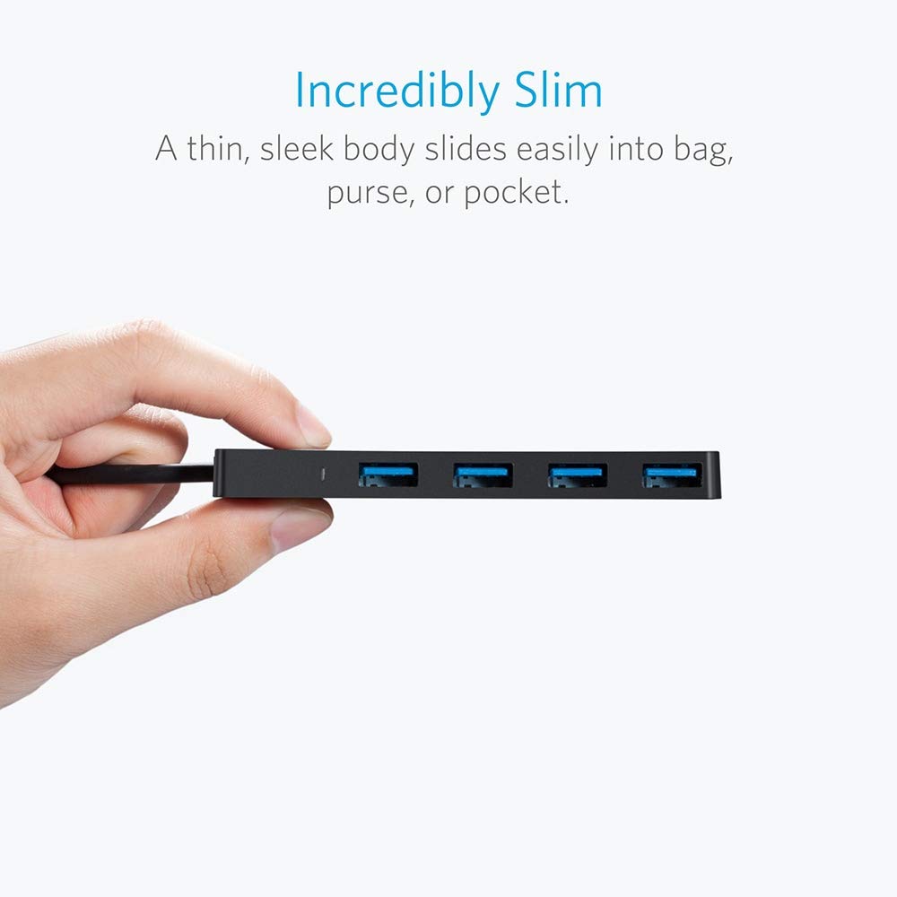Anker USB Hub, 4-in-1 USB Splitter, 4 USB-A Ports with 5Gbps Data Transfer