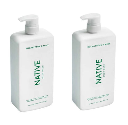 Native Body Wash 3 Pack - Natural Body Wash Women & Men - SLS & Paraben Free - Cucumber & Mint, Coconut & Vanilla, Lavender & Rose