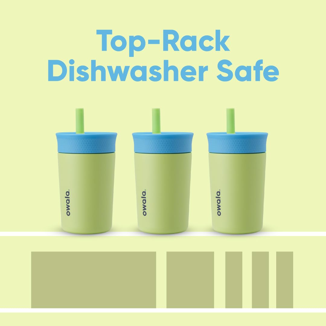 Owala Tumbler Kids Plastic Water Bottle 15 oz Home Base