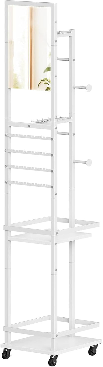 HOOBRO Jewelry Organizer Stand, 360° Swivel Jewelry Storage Organizer