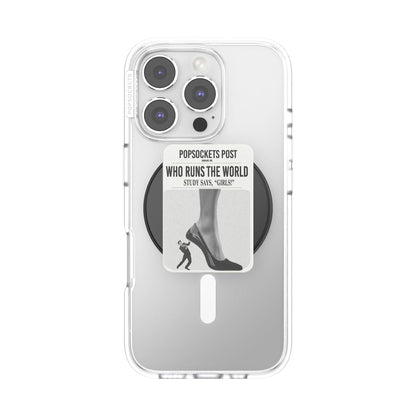 PopSockets Adhesive Phone Grip, Holder- Black