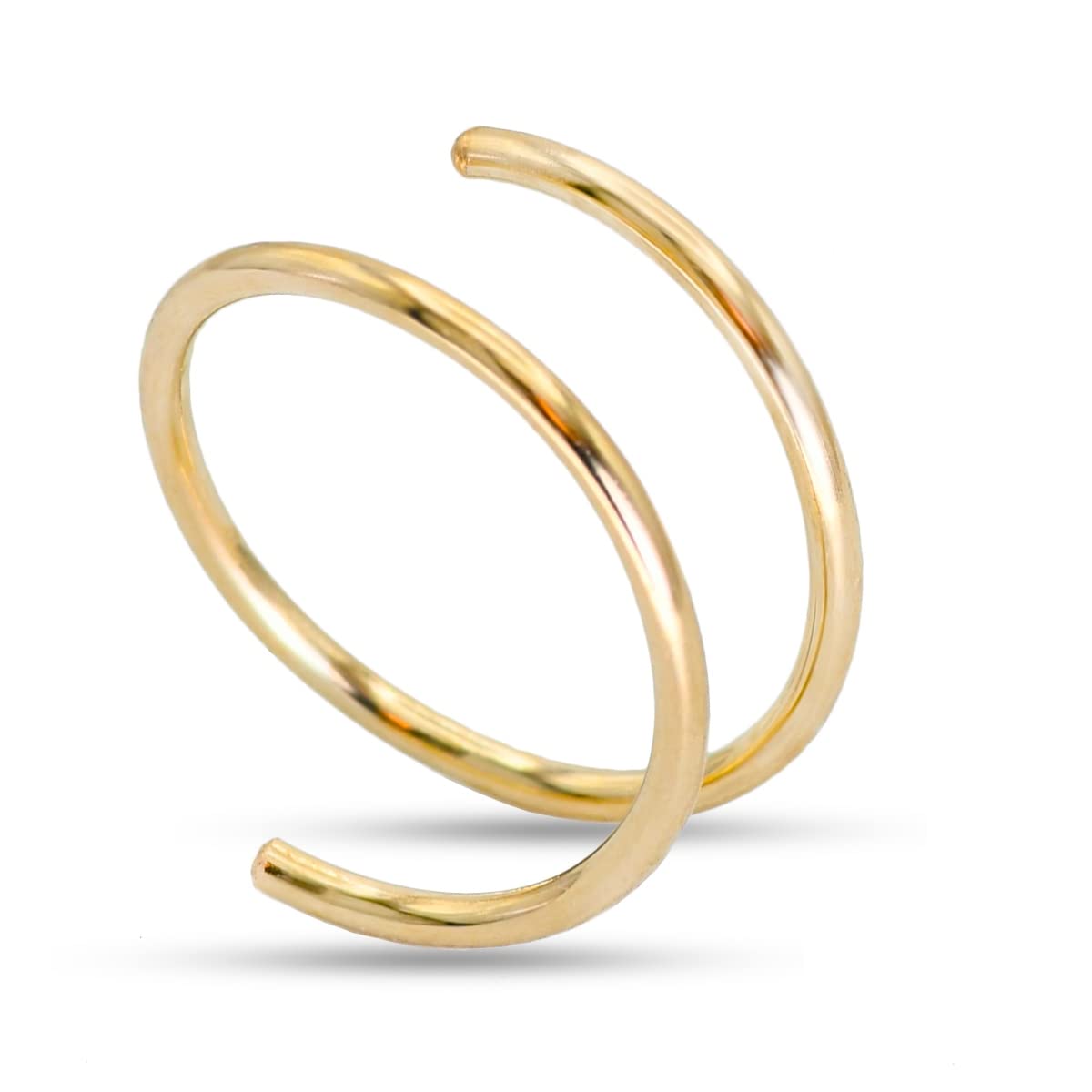 Double Hoop Nose Ring, 14K Gold Filled/Sterling Silver,20G/22G,6mm/7mm/8mm