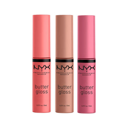 NYX PROFESSIONAL MAKEUP Butter Gloss, Non-Sticky Lip Gloss - Sugar Glass ,Clear
