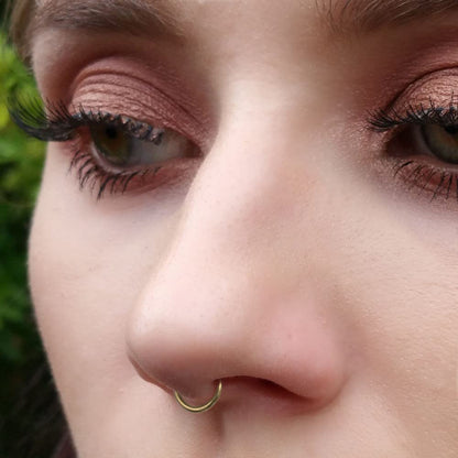 925 Sterling Silver or 14k Gold Filled Fake Clip on Nose Ring