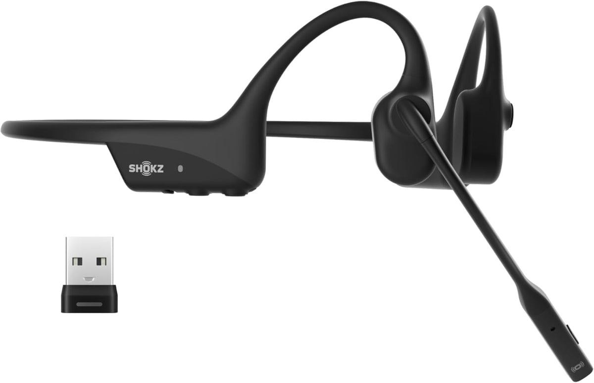 SHOKZ Loop 120 USB-A Wireless Adapter - Designed for OpenComm2 & OpenMeet, Bluetooth Dongle Receiver Compatible Bone Conduction Headsets